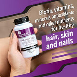 Rejuvicare Fórmula de belleza para cabello, piel y uñas con biotina, vitaminas y minerales de construcción de colágeno, 30 porciones