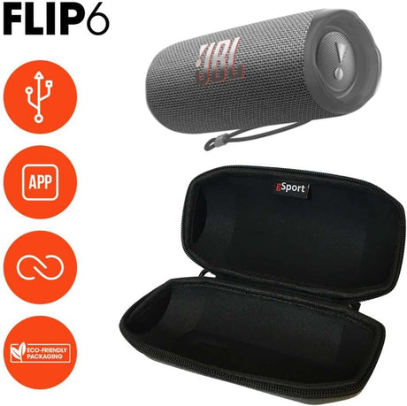 Altavoz portátil JBL Flip 6 a prueba de agua con Gris