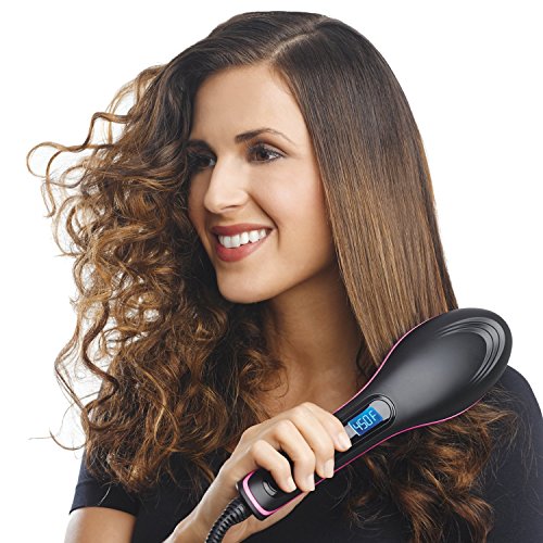 Cepillo para alisar el cabello de cerámica simplemente recto