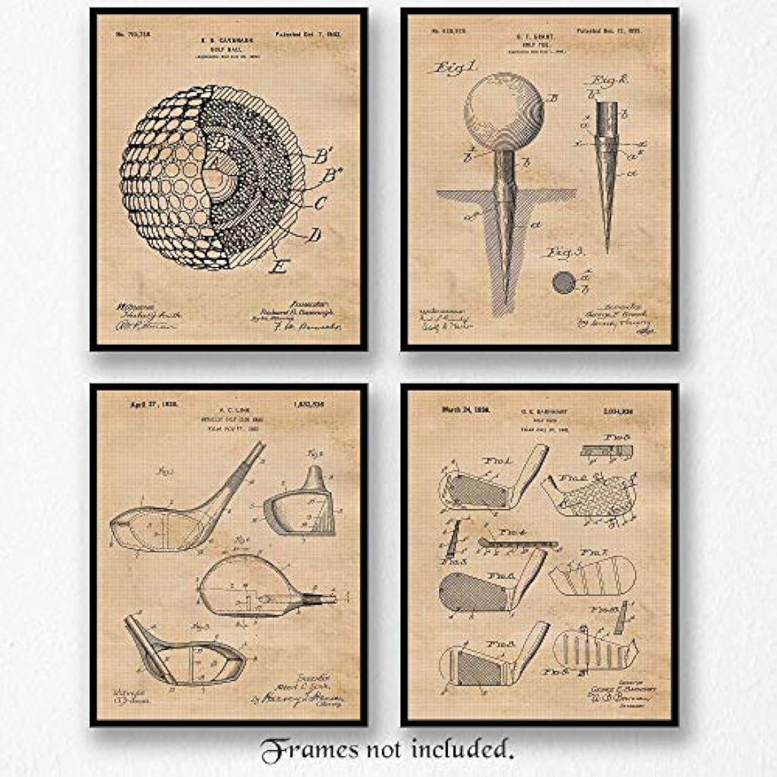 Impresiones de carteles vintage juego de 4 8x10
