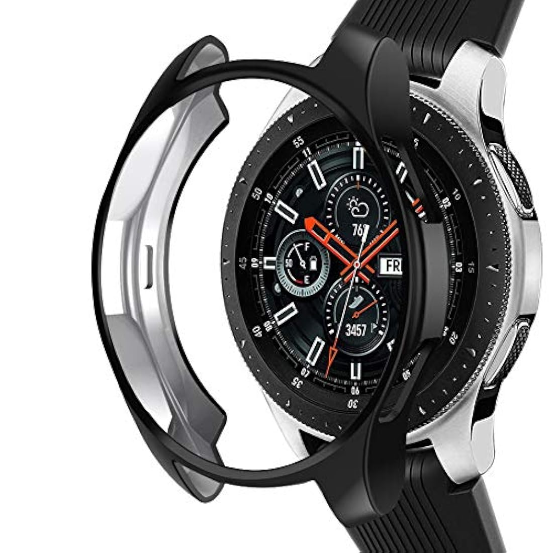 NAHAI - Caja protectora para reloj, 46mm, poliuretano, negro