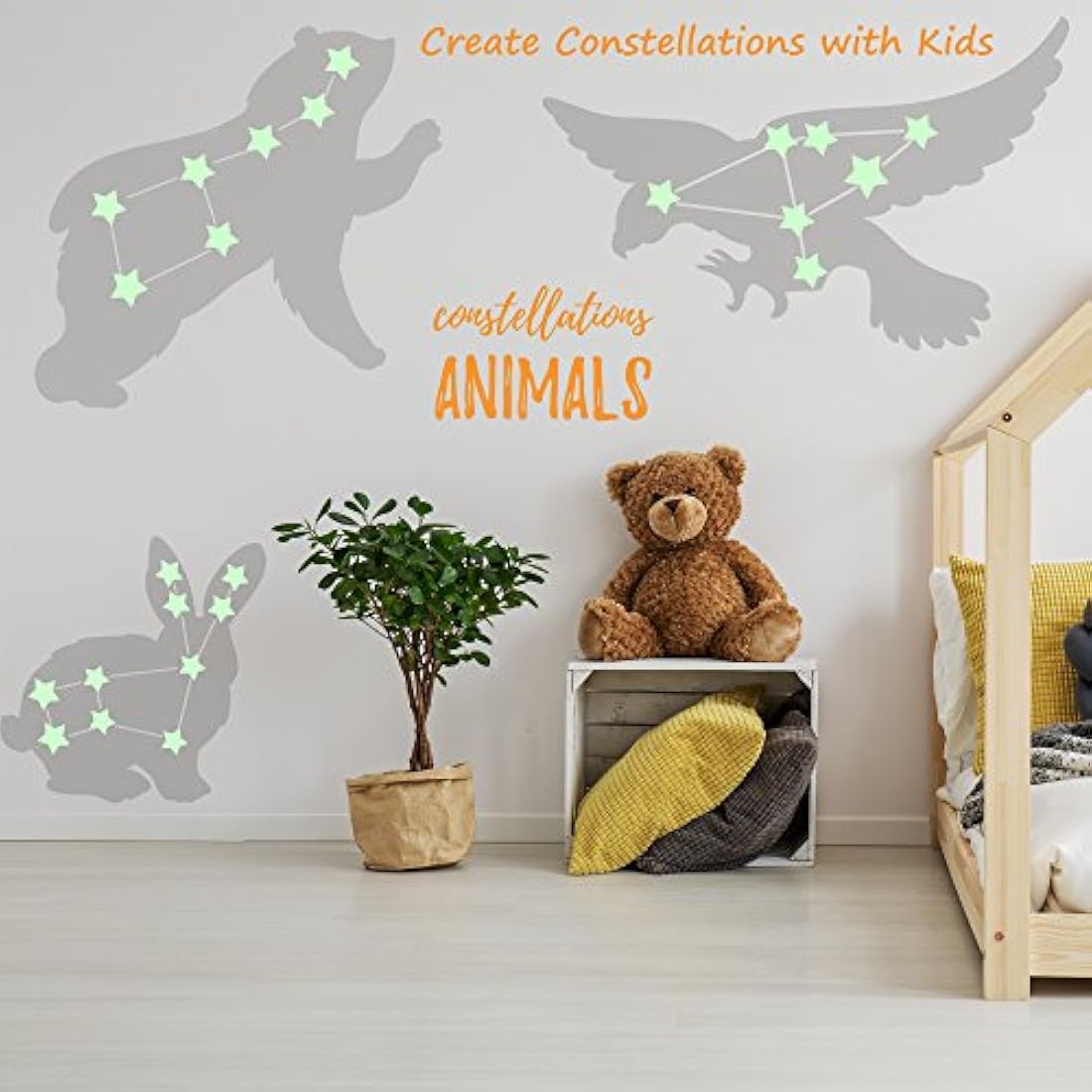 Kit de Pegatinas de pared o techo brillantes -  MAFOX