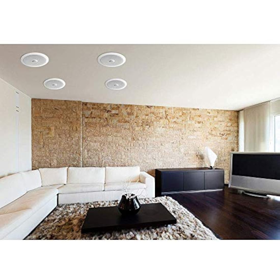 Parlantes de pared o techo color blanco PYLE-HOME PDIC60