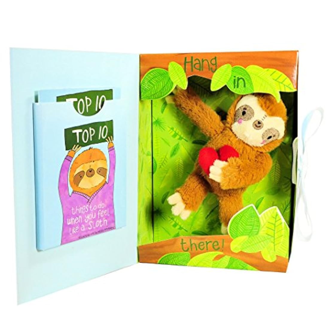 Peluche perezoso + libro