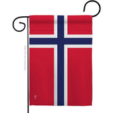 Bandera de jardín de Noruega, internacional decoración casa