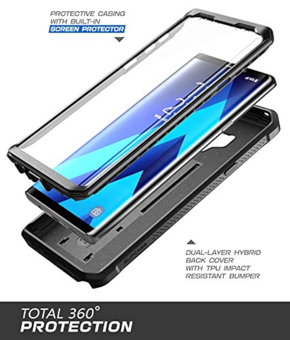 SupCase  Carcasa para Samsung Galaxy Note 9 Negro