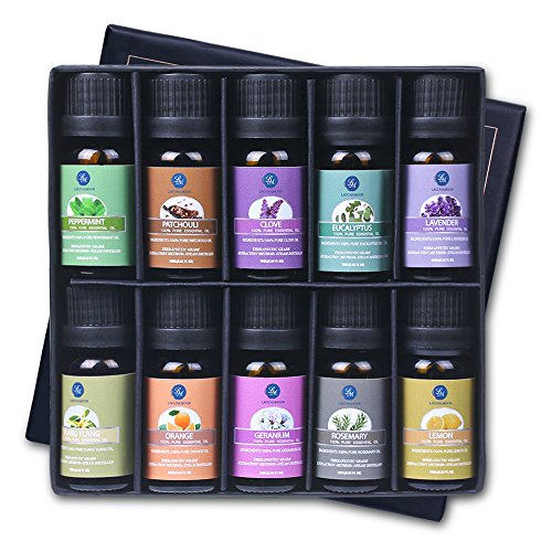 Essential Oils,Top 10 Pure Aromatherapy Oils Set de regalo