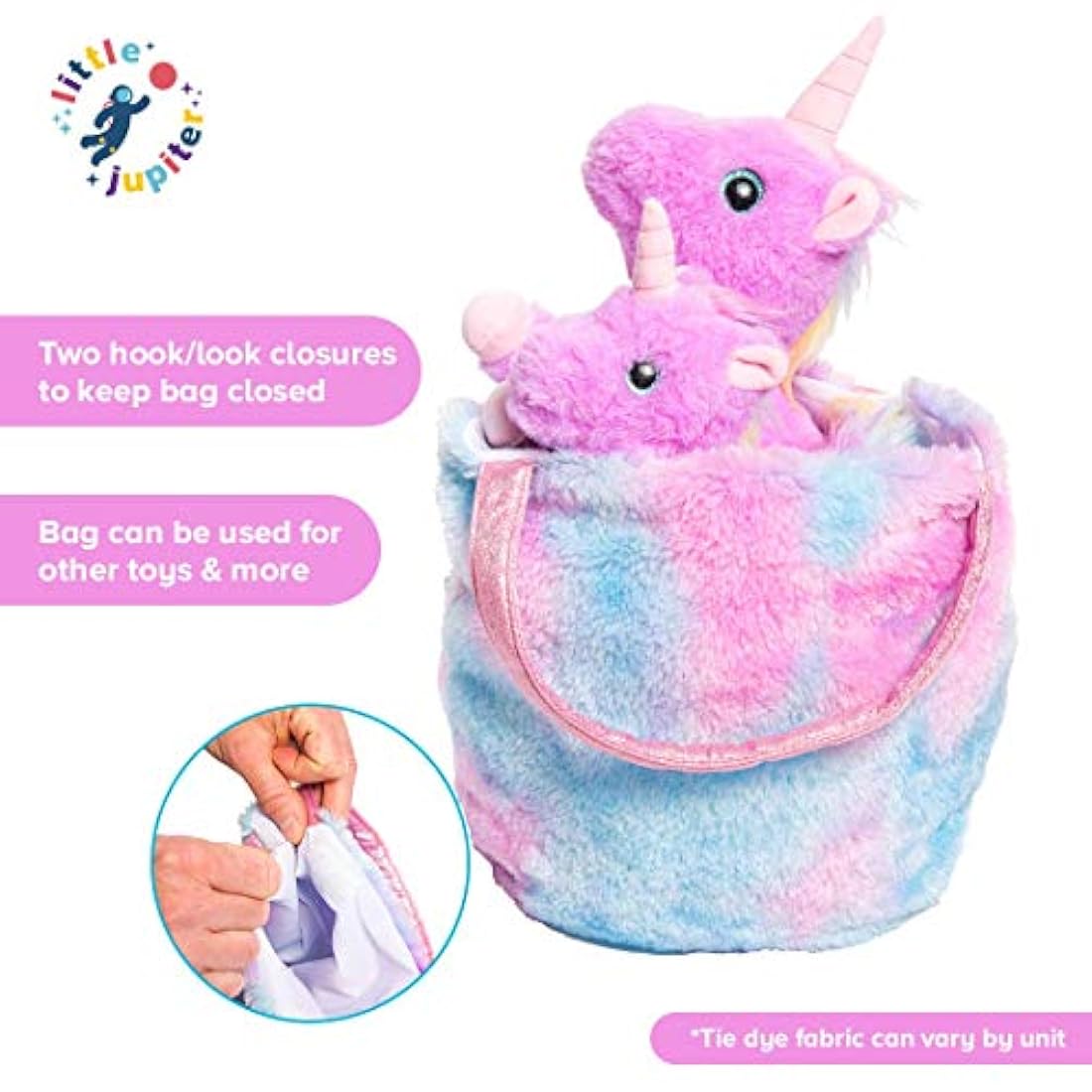 Juego de animales de peluche con 2 juguetes de peluche