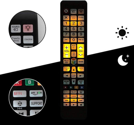 Control Remoto Samsung para TV Smart, Botones Netflix/Amazon
