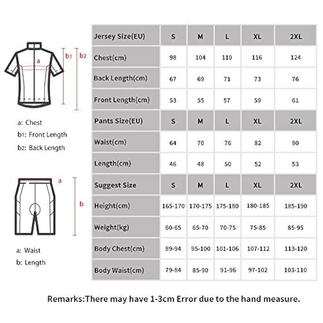 Conjunto de camiseta de ciclismo para hombre manga corta
