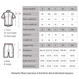 Conjunto de camiseta de ciclismo para hombre manga corta