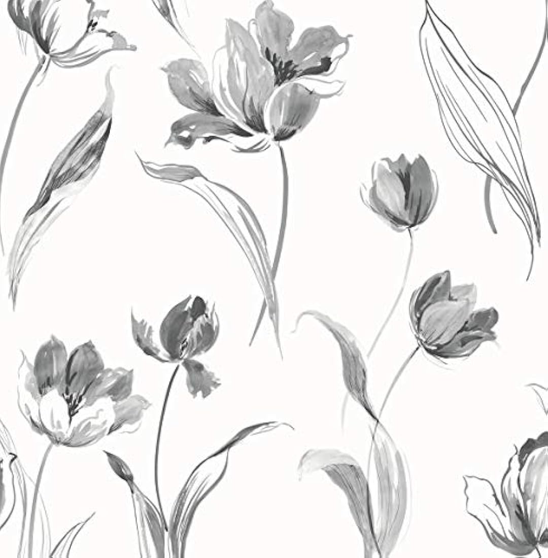 Papel vinilo autoadhesivo diseño tulipanes(216x20.5x 0.01)
