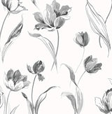 Papel vinilo autoadhesivo diseño tulipanes(216x20.5x 0.01)