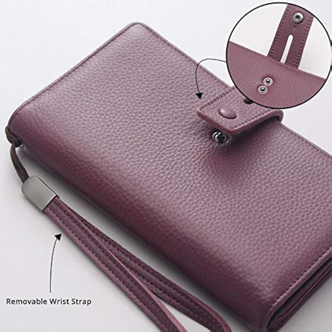 Cartera de piel para mujer