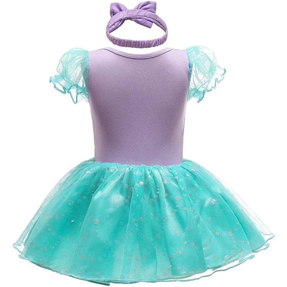 disfraz con diadema para bebé diseño de princesa ariel 0-3m