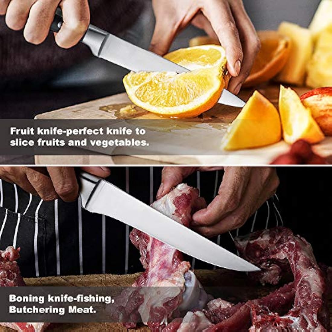 MAD SHARK cuchillo de cocina con cuchilla afilada de acero