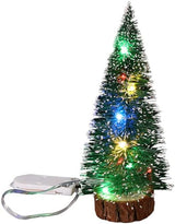 Árbol de Navidad Mini Ochine con Luces LED y Base de Madera