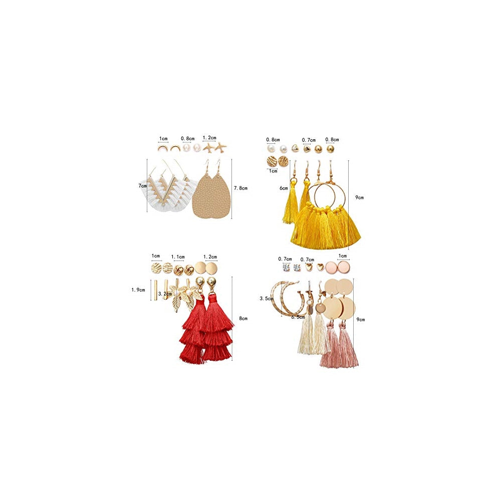 Aretes de borlas colgantes para fiesta juego 61 pares
