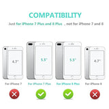 OT ONETOP - Funda tipo cartera para iPhone plus 7/8