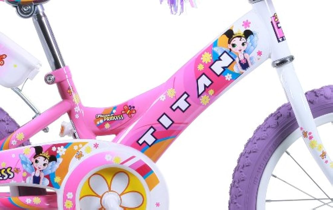 Bicicleta BMX diseño de flores Rosada