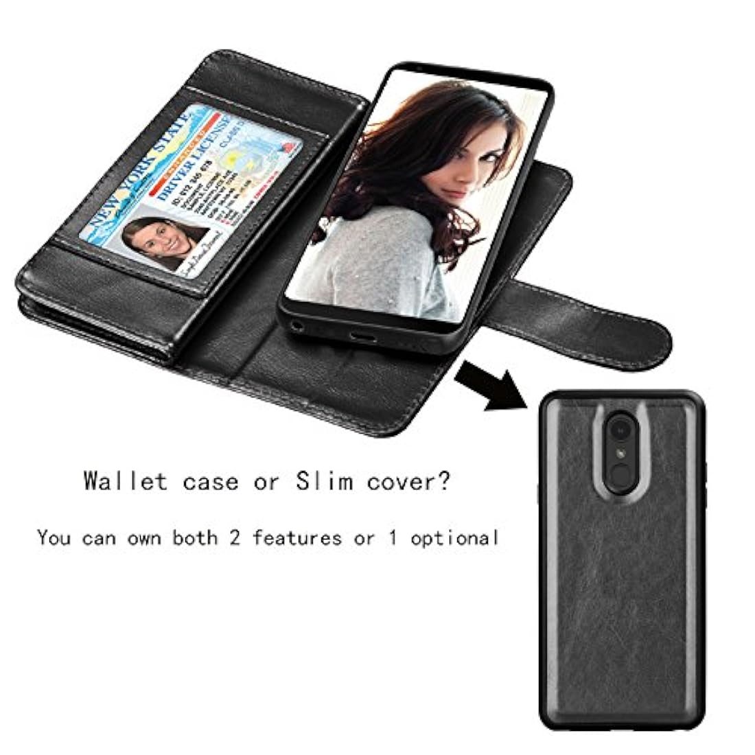 Funda para LG Stylo 4, LG Stylo 4, funda tipo cartera,