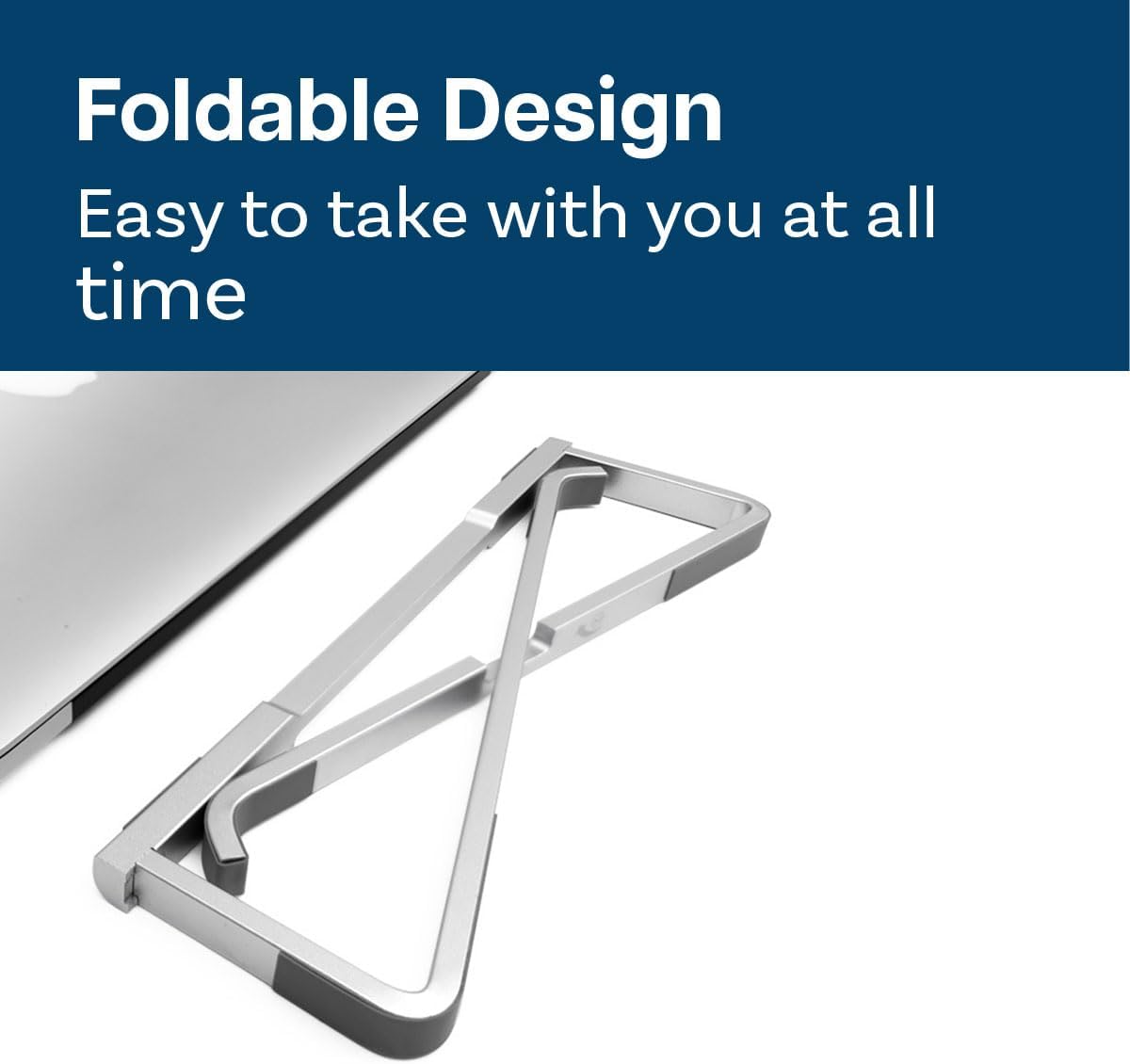 Soporte plegable para laptop ventilado universal de aluminio