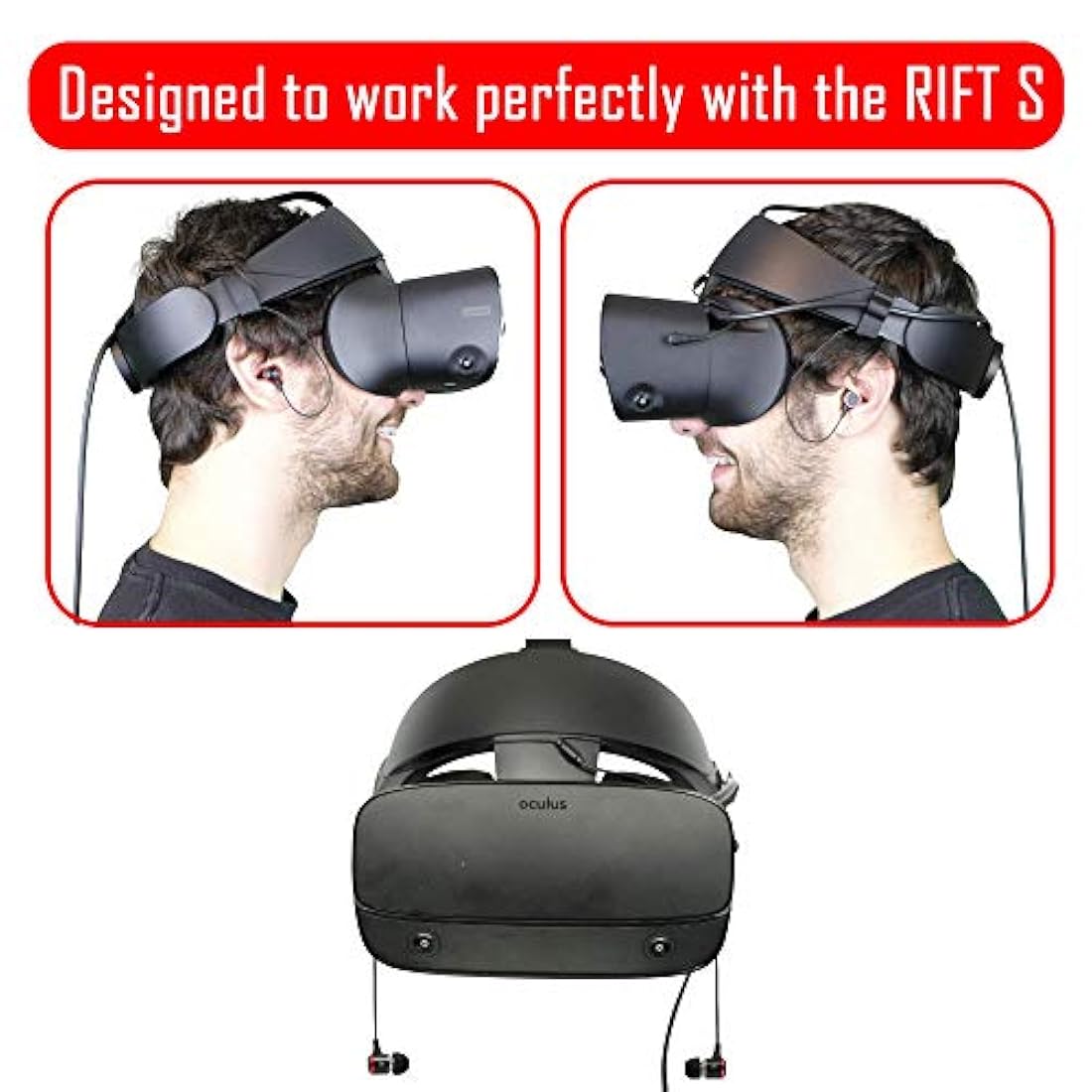 DeadEyeVR Advanced RiftS Audífonos de diadema con micrófono