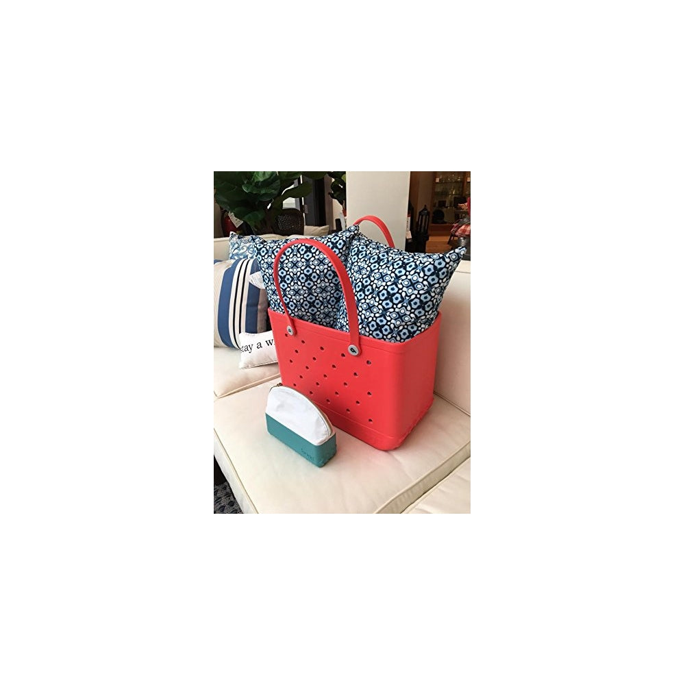 Bolso de mano impermeable lavable antivuelco color coral