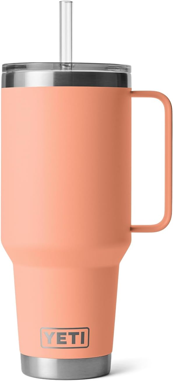 Taza YETI Rambler con Asa, Melocotón , Acero Inoxidable