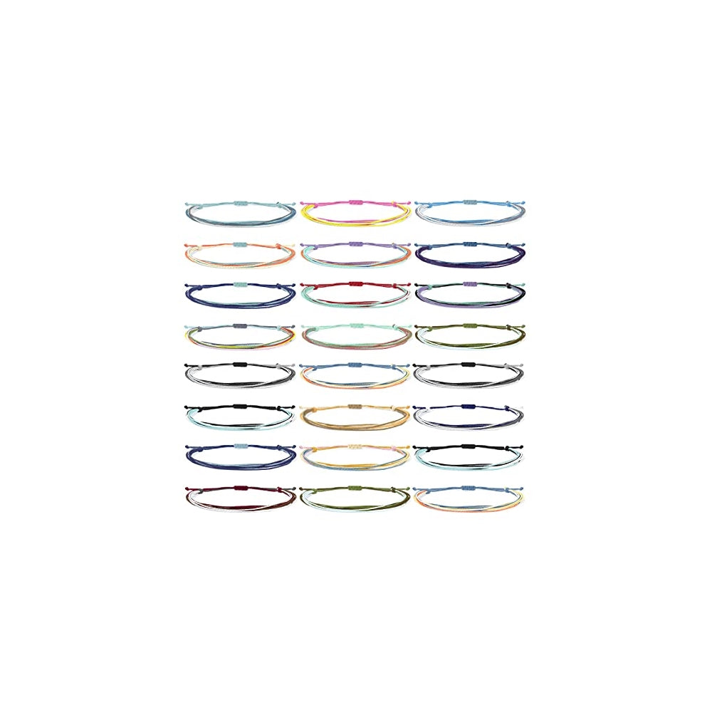 Pulseras y tobilleras impermeables de cuerda