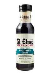 Esmalte de cerveza de raíz de St. Elmo, gran salsa y adobo para alas, costillas, hamburguesas y más