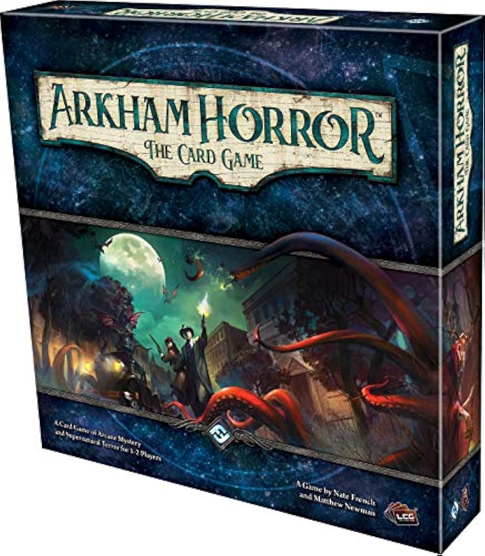 El juego de cartas de Arkham Horror.
