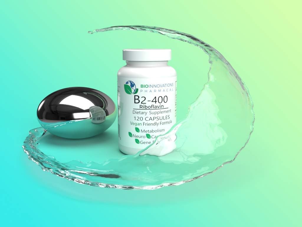 Suplemento B2-400 Riboflavina desintoxicación 120 cápsulas