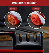 Afilador de cuchillos de cocina, herramienta de afilado