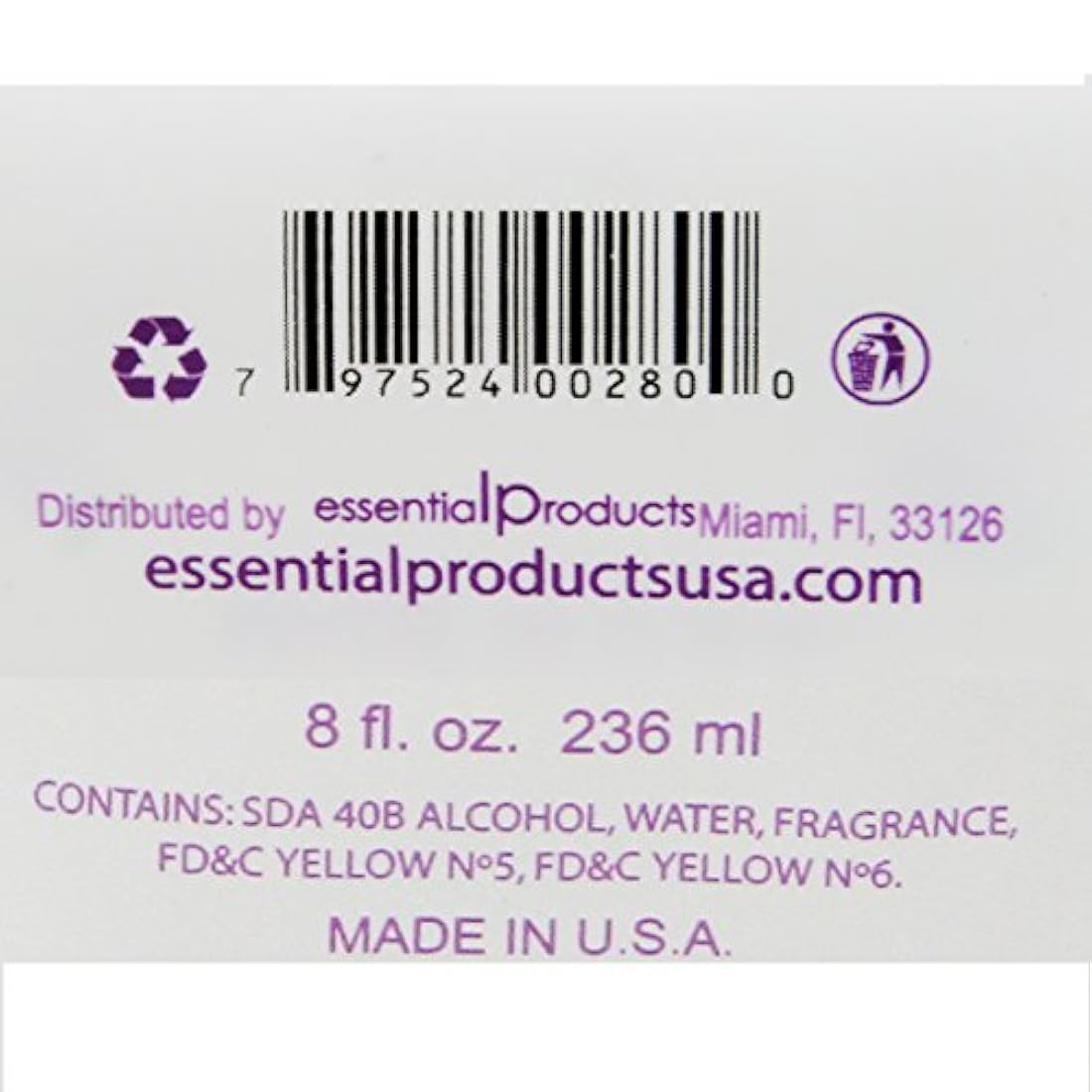 Colonia 8oz. Una delicia cubana de la Marca ELP ESSENTIAL