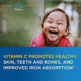 Little DaVinci - Vitamina C masticable, vitamina C 300 mg para niños, sabor a cereza, 90 tabletas