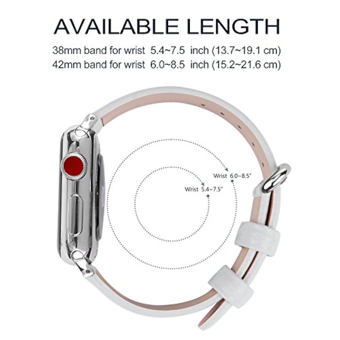 Bandas de Apple Watch, Piel de vacuno Reemplazo de banda