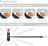 Correa retráctil para perro, Blanco/Naranja T007K TUG