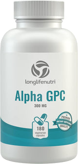 Suplemento Alpha GPC 300 mg - Mejora Cognitiva y Memoria