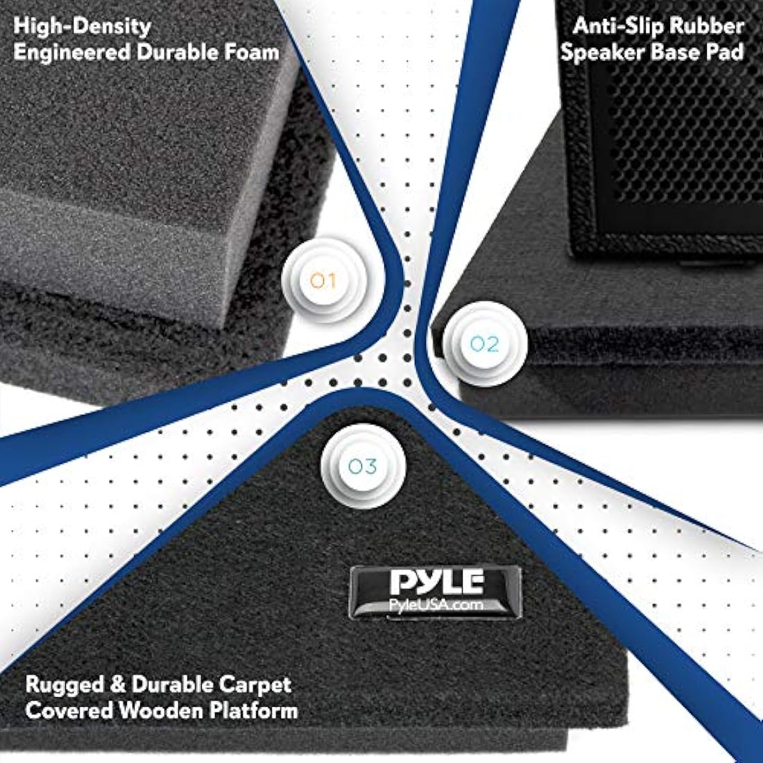 Espuma Acústica o Almohadillas para altavoces PYLE-PRO PSI12