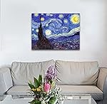 Wieco Art Lienzografia noche estrellada Van Gogh