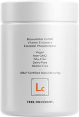 Suplemento liposomal CoQ10  Isómeros de vitamina E  125 mg