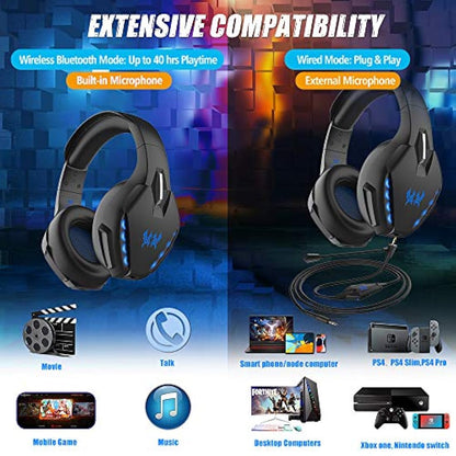 Auriculares inalámbricos para juegos, PHOINIKAS