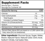 Suplemento Gomitas de vitamina D3 K2   Kosher 60 gomitas