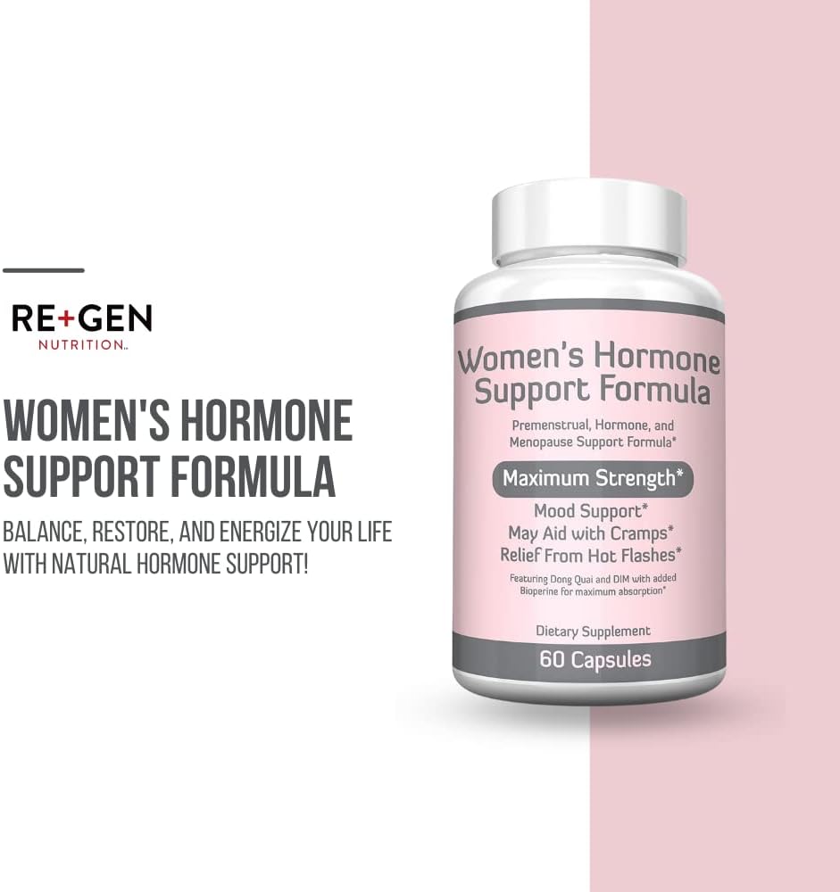 Suplemento Hormonal Mujer Re+Gen, 60 Cápsulas, 2 Meses