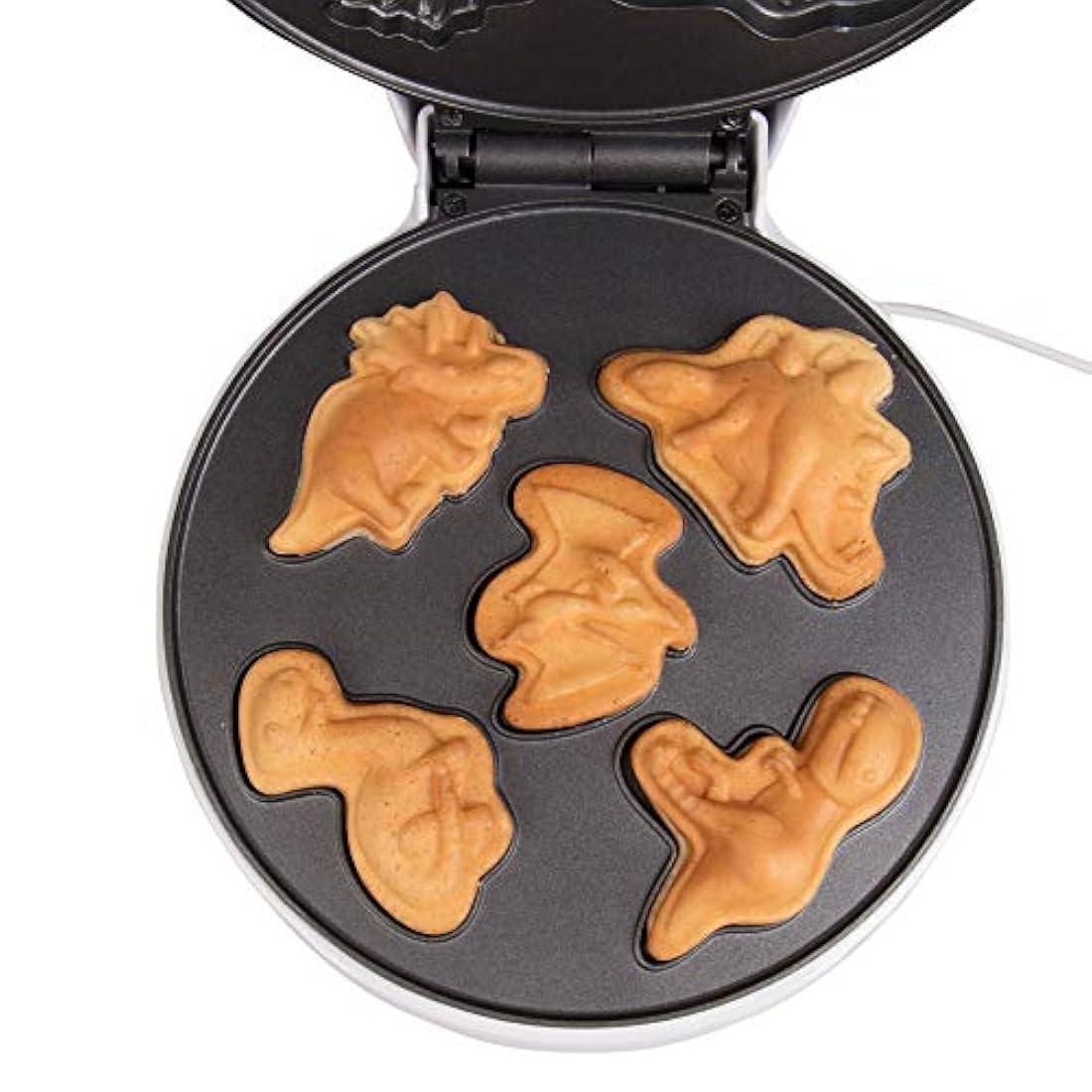 Mini gofrera de dinosaurio para hacer el desayuno divertido