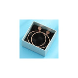Aretes minimalistas de aro grande con clip para mujeres