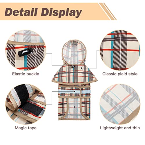 Chubasquero con capucha para perro con tira reflectante, impermeable, ajustable, ligero, transpirable, poncho de lluvia para perros grandes