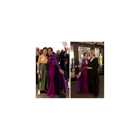 Disfraces de Capa de boda con capucha morada talla