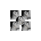 Aretes para mujer con poste de plata